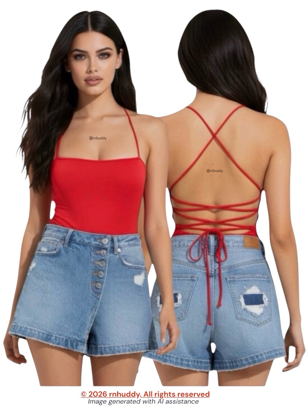 Princess Polly size 10 red satin effect strappy back bodysuit